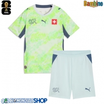 Maglie da calcio Svizzera Seconda Maglia Bambino Mondiali 2026  Manica Corta + Pantaloni corti)